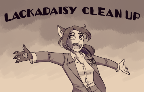  We’re going gangster everyone! I recently joined the Lackadaisy crew as a clean up artist!  I