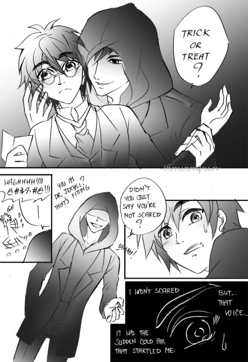bonbonpich:  Happy Halloween :D i wanted to write a ghost-Tadashi, and Hiro being trikced, that’s all, lol. i’m just recovering from my sickness so i guess i’ll be talking more later ^^;somehow, i think the ‘reply’ button is gone?