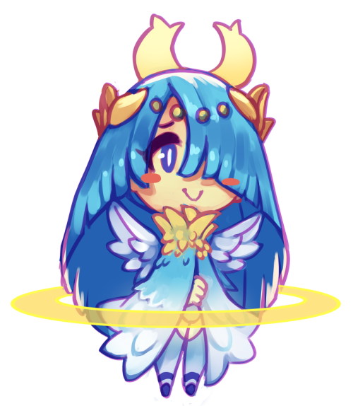 koidrake: I made some chibi doodles last nightThe goat lady is @saane‘s Dolly. First one is ob