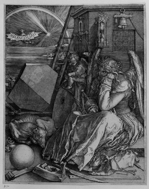 Numerous books have been written about this engraving by German 16th-century master Albrecht Dürer, 