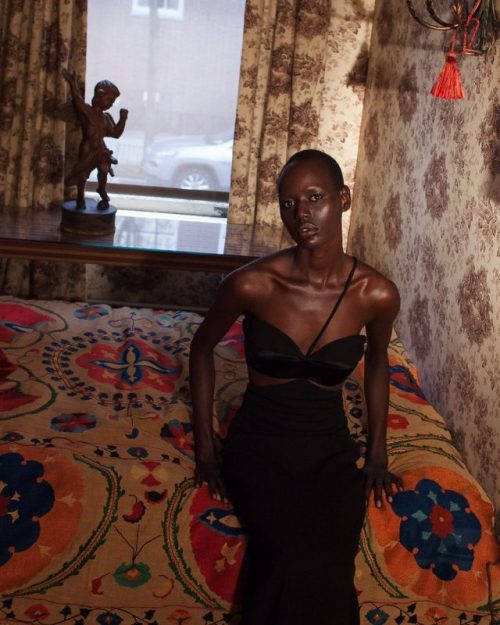 midnight-charm: “Uncontrived: The Portrait Series” Ajak Deng photographed by Kacey Jeffers for Vogue Italia Stylist: Nick Nelson Hair: Pascale Poma Makeup: Angie Parker 