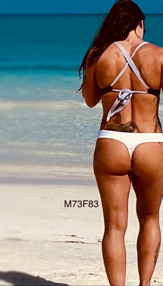 m73f83:My sexy and beautiful wife. #mywifeWe just love the sun and the sand. Please reblog and follow us. 