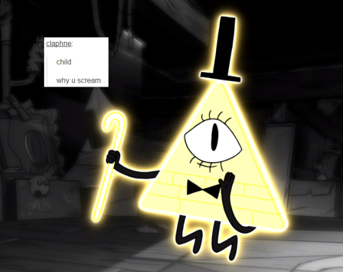 calibore:not letting this meme die featuring mostly bill cipher