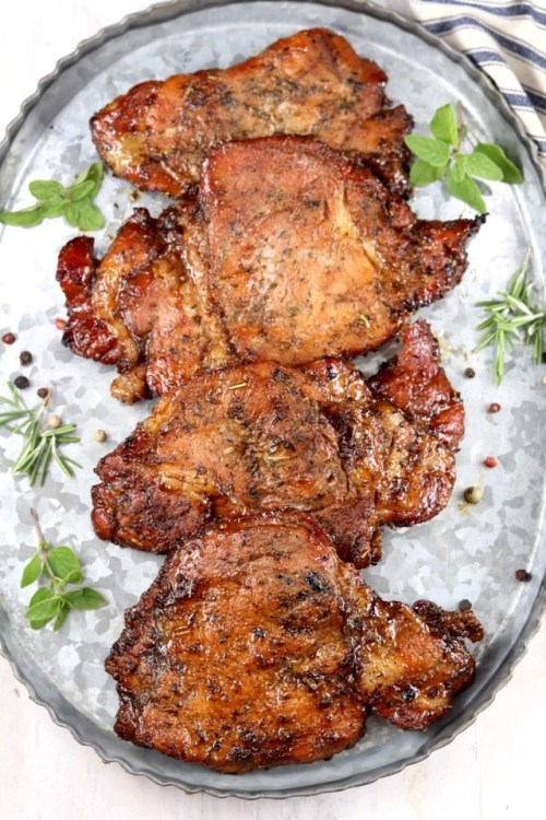 Easy Marinated Pork ChopsClick here for the recipe!Click here formore recipes like this one!