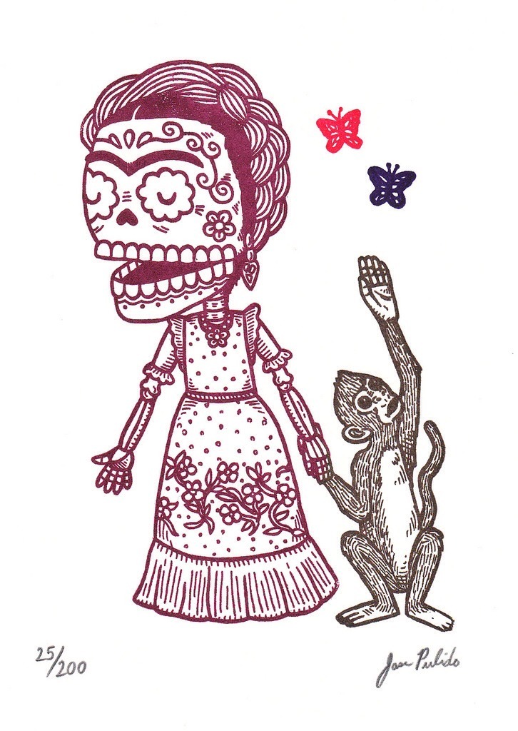 outgoingzaam-sworld:  Típicas calaveras mexicanas con un toque de modernidad, creación