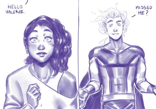 dannyphandump:myriamsaviniart:  Commission strip for @kimirumai Au where Dan isn’t a psyc