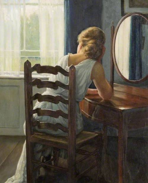 Girl at a Dressing Table - Albert Ranney Chewett