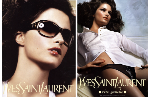 Yves Saint Laurent Rive Gauche. Ad campaign SS04Creative Director: Tom FordModels: Julia Stegner, Ma