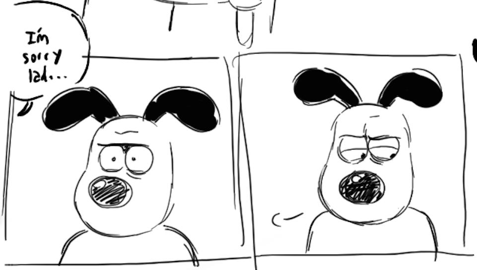 more scary-mad gromit from the draw pile