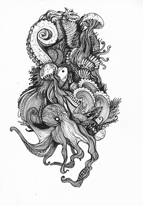 tentacular-art:Octopus of the Daywww.behance.net/juliehyldcargocollective.com/juliehy