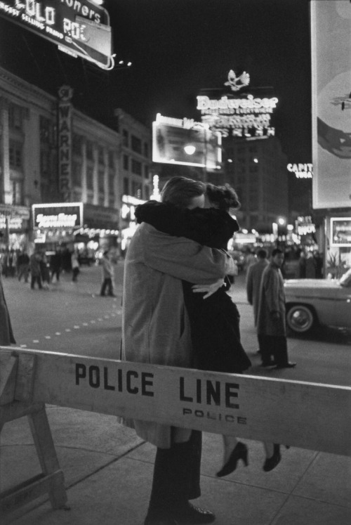 lostinhistorypics:New Year’s Eve, Times Square, New York, 1959 by Henri Cartier Bresson