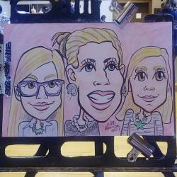 Doing caricatures at the Melrose Farmer’s