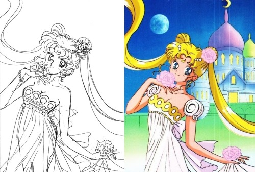  Sailor Moon Animanga Books by Nakayoshi CoverSketches by Naoko Takeuchi (1)