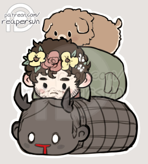 Support me on Patreon! => Reapersun@PatreonHave some Hannibal Tsum Tsums~ I WISH THEY WERE REAL SO I COULD JUGGLE THEIR LITTLE SQUISHY BEAN BODIES———This was an example I drew for a tutorial about how I do my lineart over at Patreon;