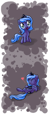 epicbroniestime:  Gamer Luna by ~MyMiniatureEquine