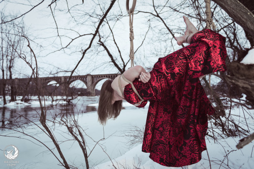 maiitsohyazhi: Bound in Red and Snow by Ma’iitsoh Yazhi (Model: Bound Light)This work is licensed un