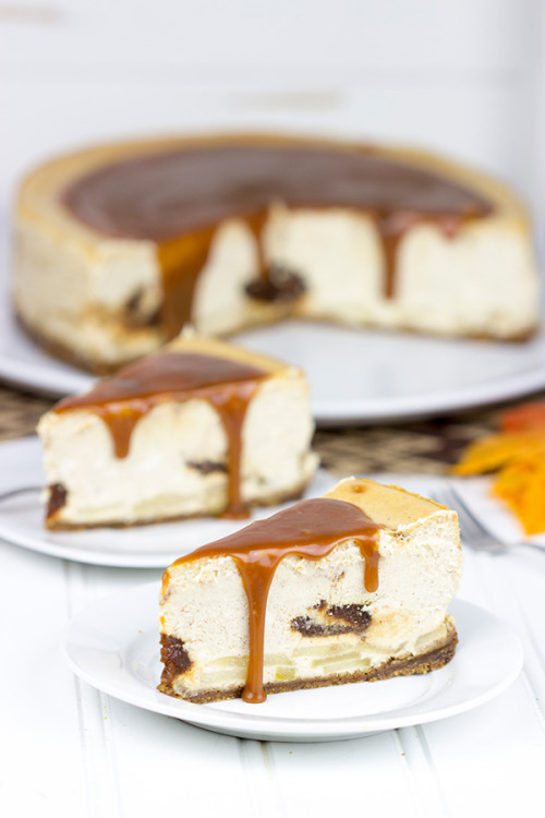 magicalfoodtime: (via Caramel Apple Cheesecake - Spiced)