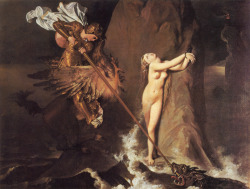 via-appia: Ruggiero Rescuing Angelica / Perseus and Andromeda, 1918 Jean Auguste Dominique Ingres (1780–1867) 