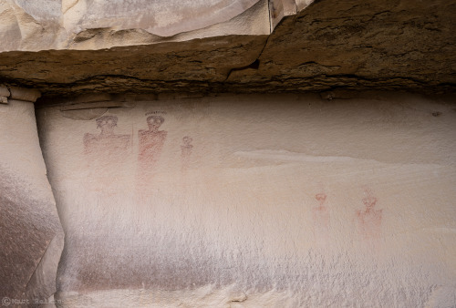 MS Pictographs 1, Emery County, UT. Some interesting but faded pictographs that look to be mostly Ba