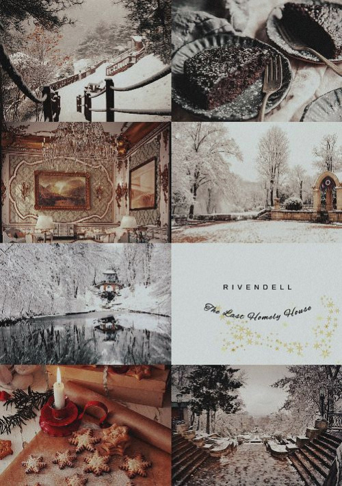 melianinarda: The Middle-Earth aesthetic | W i n t e r | Rivendell, The Last Homely HouseHappy win