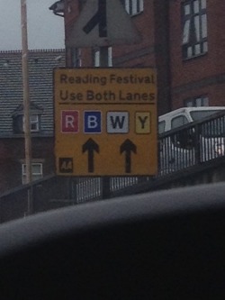 cinderfell:  pleasant-shark:  we were driving to reading festival and clearly the organisers aren’t RT fans    #more love in one sign for ladybug and freezerburn than 99% of the fndm   