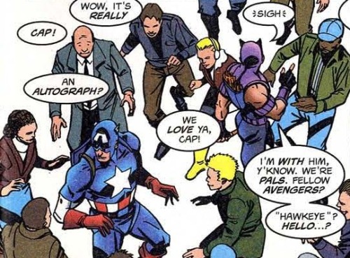 hawkeyeforbeginners: Now, now, Clint. Jealousy doesn’t look good on anybody. Captain America V