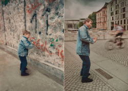 ladysarahkennedy:  Christoph 1990 &amp; 2011||Berlin Wall by Irina Werning