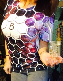 mrs-420:  My galaxy bee high official shirt &amp; swiss queen perc ☺️💜💙 thank you bee-high-official youre the best 😘