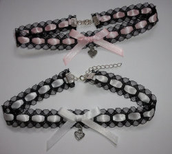 bombisbomb:  Lace Ribbon Chokers .41 