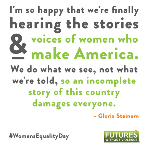 “In honor of #WomensEqualityDay, we would like to celebrate the voices of women across the country. 