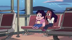 megamadridista4life:  Toonzone screenshot of “Fusion Cuisine”. Steven tries to win over Connie’s parents.  LOOK AT THEIR OUTFITS. Steven is wearing a little tie. omg.