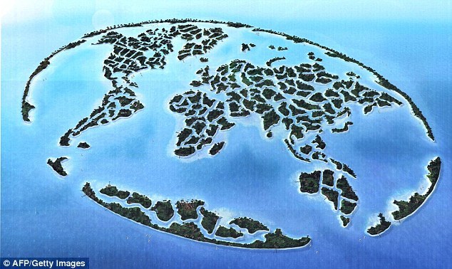 sixpenceee:  This is Dubai’s project “The World,” unveiled in 2003. This project