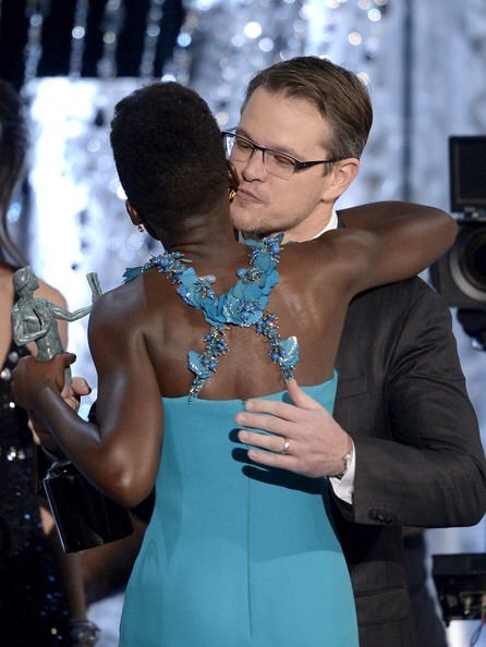 madschristoph:  Lupita is literally living the dream with all of that man candy.