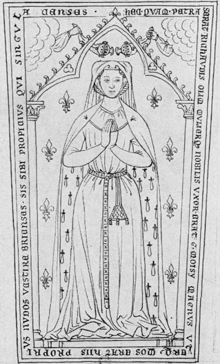 Illustration of Richaud de Moisy’s effigy (1280) 