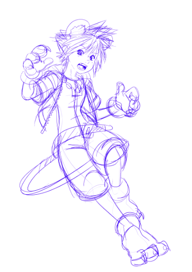 Give me encouragement to paint it xD #sketch  #kingdomhearts #キングダムハーツ