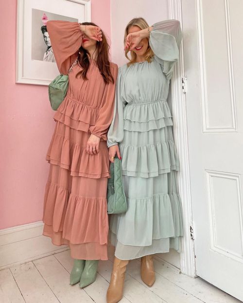 Belle & Bunty in pastels 