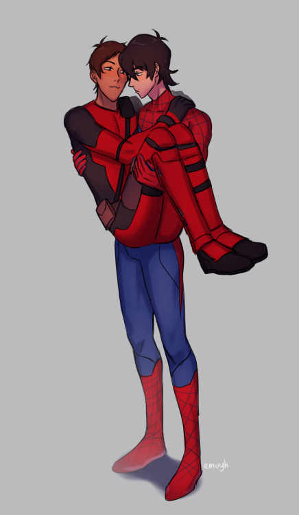emuyh-art: You’ve heard of Spiderman!Keith, now get ready for Deadpool!Lance.SHOUT OUT TO @don