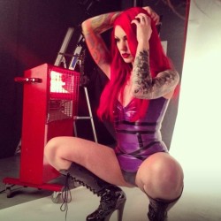 cervenafox:  Behind the scenes shot from