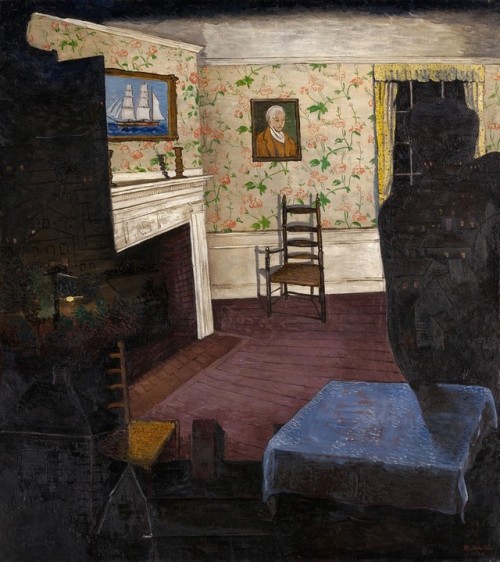 themodernartists:Morris Kantor (1896-1974), Haunted House, 1930. Oil on canvas.