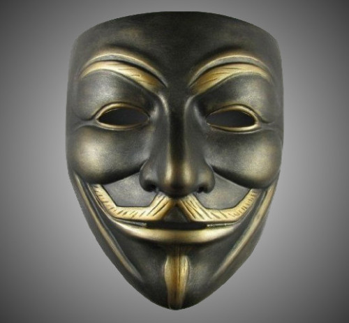 XXX mycoolstuffdude:  Bronze colored V for Vendetta photo