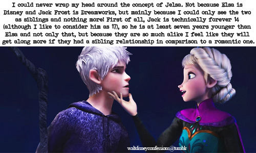 waltdisneyconfessions: “I could never wrap my head around the concept of Jelsa.