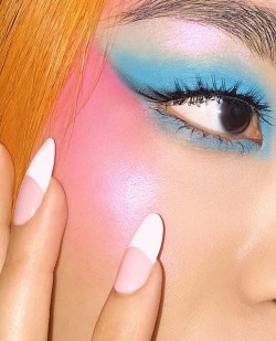 rinasawayamaupdates:rina sawayama for XS videonails: lauren michelle pires makeup: ana takahashi 