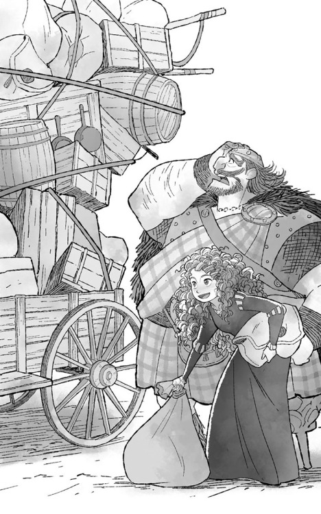 I did interior art for Disney/‪Pixar Brave novels &ldquo;Merida #3: The Ghostly Horse&rdquo;