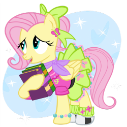 pixelkitties:  Fifties Fluttershy by PixelKitties No Breezie comic or content this week, but have a 1950s Fluttershy instead!  &lt;3