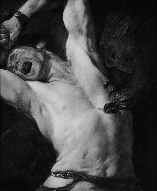 chaosophia218:Gioacchino Assereto - The Torture of Prometheus, 1600-1649