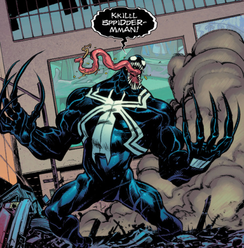 marvel-dc-art:Venom v2 #3 - “Web of Death!” (2011) pencil & ink by Tom Fowler color by John Rauch