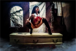 hipsterzombiejoint:  The amazing Jamie Matsu Chin is the official Vampirella model! 