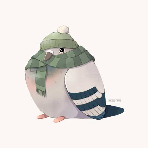 melissajanart:Brrr… It’s cold outside!