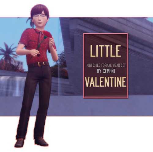 “Little Valentine” - Mini Child Formal Wear Setformal??? semi-formal?????? idki was going to do more