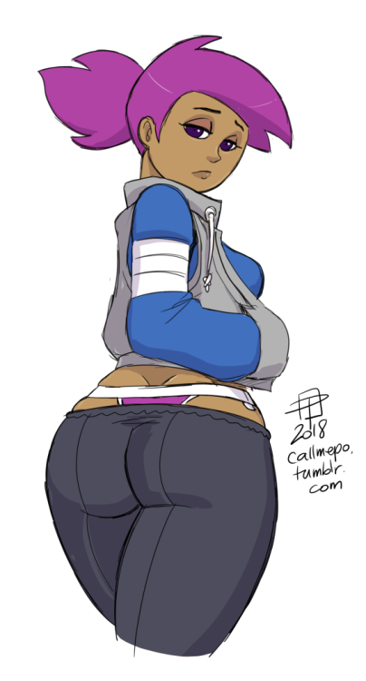 callmepo: Quick digital coloured sketch of Enid.  Nothing fancy, just having a little fun tonight.  KO-FI / TWITTER  hnnng! <3 <3 <3 <3 <3
